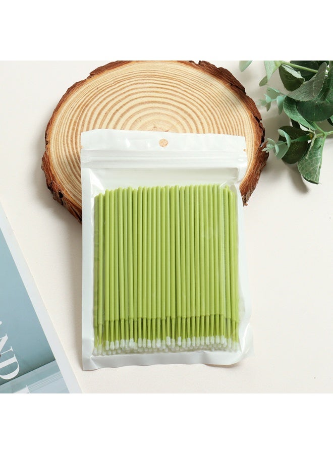 cosmiracle 100Pcs Pure Cotton Swabs, Makeup Corrector for Eyeliner, Eyeshadow & Lip Liner, Lash Application Tool, Portable Beauty Helper for Beginners - Image 1